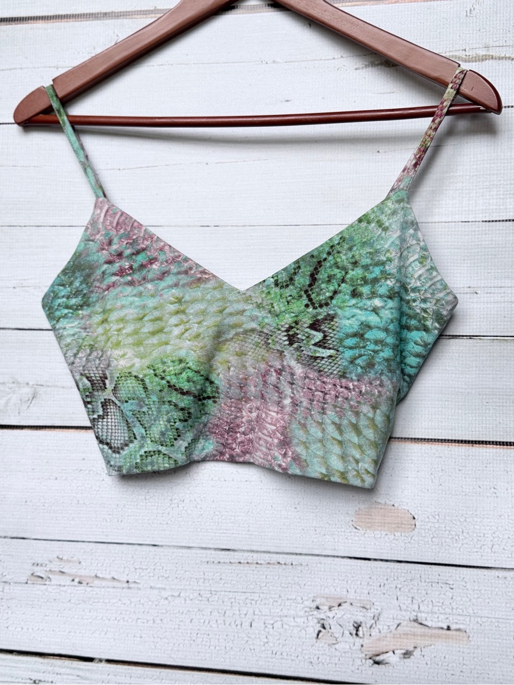 BB Dakota Mint Green Floral Print Top